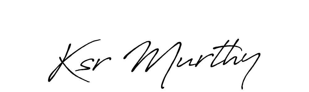 Also You can easily find your signature by using the search form. We will create Ksr Murthy name handwritten signature images for you free of cost using Antro_Vectra_Bolder sign style. Ksr Murthy signature style 7 images and pictures png