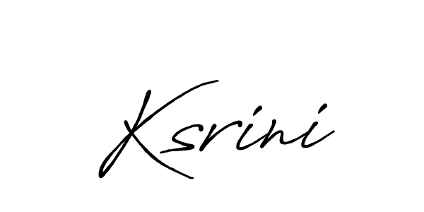 Also we have Ksrini name is the best signature style. Create professional handwritten signature collection using Antro_Vectra_Bolder autograph style. Ksrini signature style 7 images and pictures png
