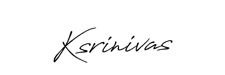 Ksrinivas stylish signature style. Best Handwritten Sign (Antro_Vectra_Bolder) for my name. Handwritten Signature Collection Ideas for my name Ksrinivas. Ksrinivas signature style 7 images and pictures png