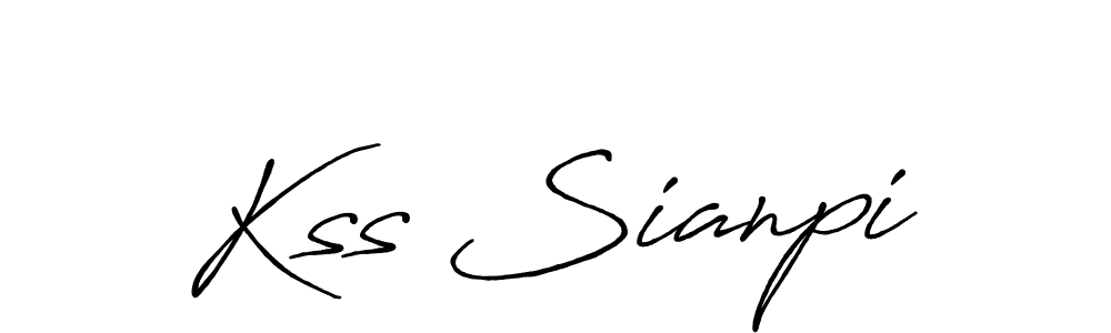 Kss Sianpi stylish signature style. Best Handwritten Sign (Antro_Vectra_Bolder) for my name. Handwritten Signature Collection Ideas for my name Kss Sianpi. Kss Sianpi signature style 7 images and pictures png