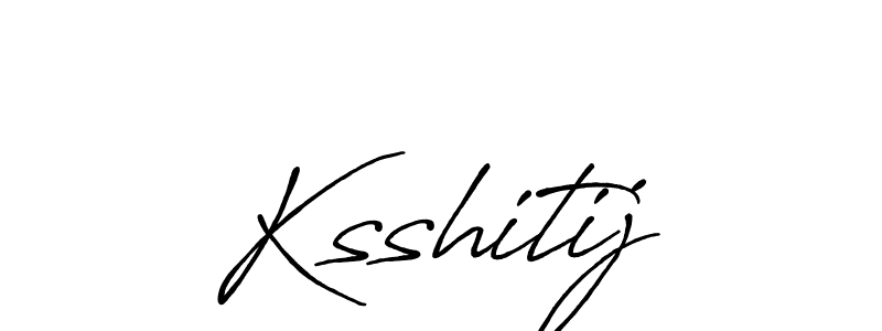 Use a signature maker to create a handwritten signature online. With this signature software, you can design (Antro_Vectra_Bolder) your own signature for name Ksshitij. Ksshitij signature style 7 images and pictures png