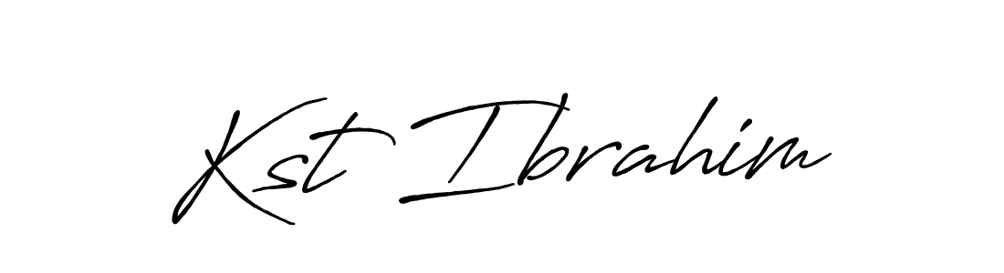 Also we have Kst Ibrahim name is the best signature style. Create professional handwritten signature collection using Antro_Vectra_Bolder autograph style. Kst Ibrahim signature style 7 images and pictures png