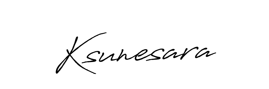 Also we have Ksunesara name is the best signature style. Create professional handwritten signature collection using Antro_Vectra_Bolder autograph style. Ksunesara signature style 7 images and pictures png