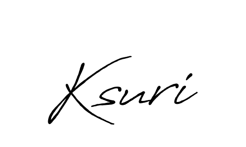 You should practise on your own different ways (Antro_Vectra_Bolder) to write your name (Ksuri) in signature. don't let someone else do it for you. Ksuri signature style 7 images and pictures png