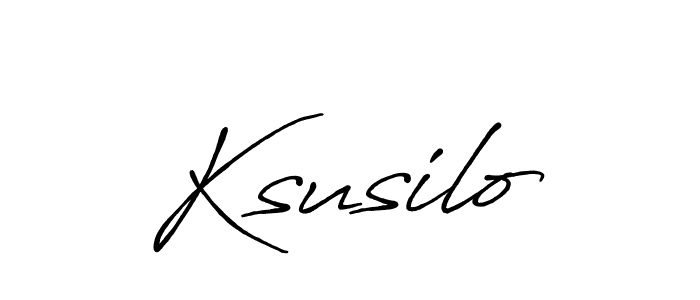 How to make Ksusilo name signature. Use Antro_Vectra_Bolder style for creating short signs online. This is the latest handwritten sign. Ksusilo signature style 7 images and pictures png