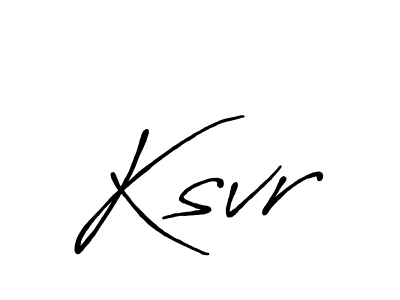 Ksvr stylish signature style. Best Handwritten Sign (Antro_Vectra_Bolder) for my name. Handwritten Signature Collection Ideas for my name Ksvr. Ksvr signature style 7 images and pictures png