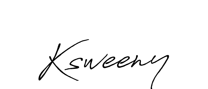 Design your own signature with our free online signature maker. With this signature software, you can create a handwritten (Antro_Vectra_Bolder) signature for name Ksweeny. Ksweeny signature style 7 images and pictures png