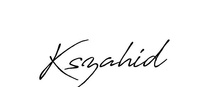 This is the best signature style for the Kszahid name. Also you like these signature font (Antro_Vectra_Bolder). Mix name signature. Kszahid signature style 7 images and pictures png