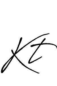 Design your own signature with our free online signature maker. With this signature software, you can create a handwritten (Antro_Vectra_Bolder) signature for name Kt. Kt signature style 7 images and pictures png