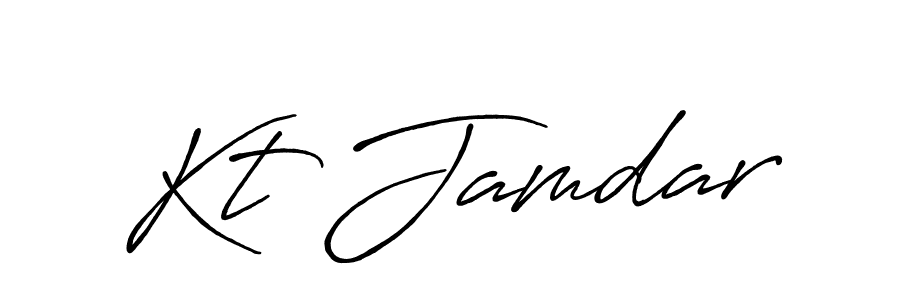 This is the best signature style for the Kt Jamdar name. Also you like these signature font (Antro_Vectra_Bolder). Mix name signature. Kt Jamdar signature style 7 images and pictures png