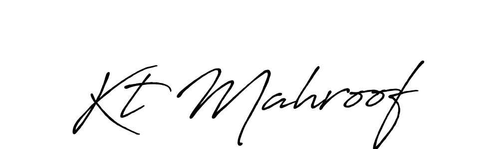 You can use this online signature creator to create a handwritten signature for the name Kt Mahroof. This is the best online autograph maker. Kt Mahroof signature style 7 images and pictures png