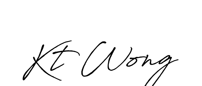 Also we have Kt Wong name is the best signature style. Create professional handwritten signature collection using Antro_Vectra_Bolder autograph style. Kt Wong signature style 7 images and pictures png