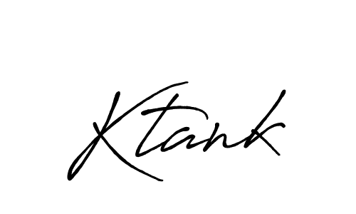 How to make Ktank signature? Antro_Vectra_Bolder is a professional autograph style. Create handwritten signature for Ktank name. Ktank signature style 7 images and pictures png
