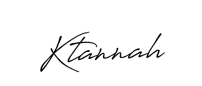 Make a beautiful signature design for name Ktannah. With this signature (Antro_Vectra_Bolder) style, you can create a handwritten signature for free. Ktannah signature style 7 images and pictures png
