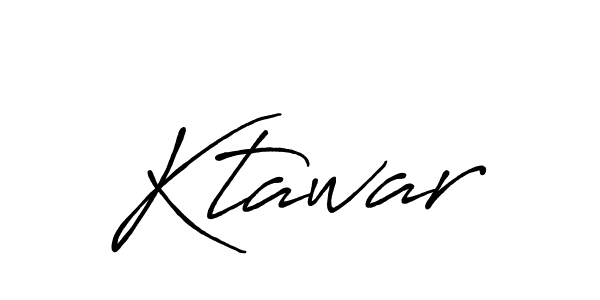 Also we have Ktawar name is the best signature style. Create professional handwritten signature collection using Antro_Vectra_Bolder autograph style. Ktawar signature style 7 images and pictures png