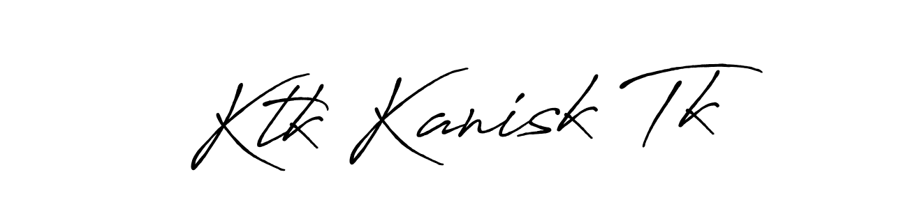 The best way (Antro_Vectra_Bolder) to make a short signature is to pick only two or three words in your name. The name Ktk Kanisk Tk include a total of six letters. For converting this name. Ktk Kanisk Tk signature style 7 images and pictures png