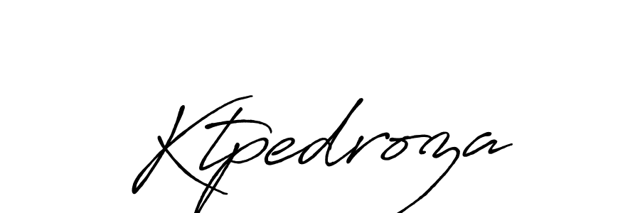 if you are searching for the best signature style for your name Ktpedroza. so please give up your signature search. here we have designed multiple signature styles  using Antro_Vectra_Bolder. Ktpedroza signature style 7 images and pictures png