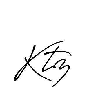 Make a beautiful signature design for name Ktz. With this signature (Antro_Vectra_Bolder) style, you can create a handwritten signature for free. Ktz signature style 7 images and pictures png