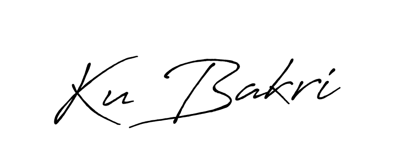 if you are searching for the best signature style for your name Ku Bakri. so please give up your signature search. here we have designed multiple signature styles  using Antro_Vectra_Bolder. Ku Bakri signature style 7 images and pictures png