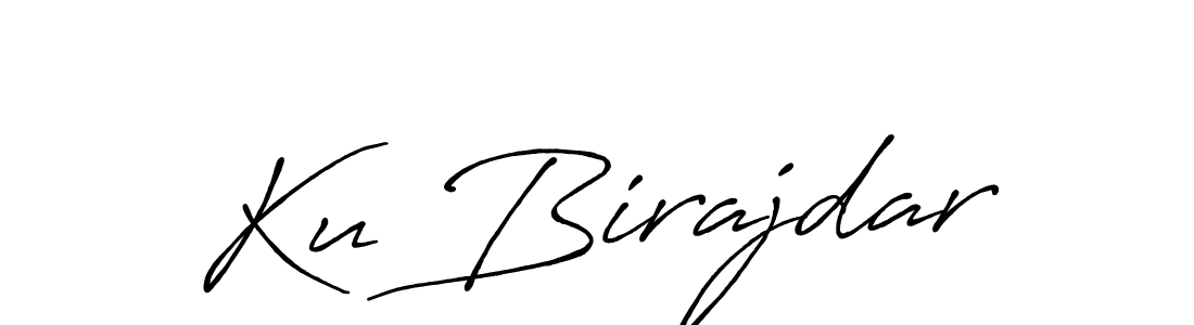 This is the best signature style for the Ku Birajdar name. Also you like these signature font (Antro_Vectra_Bolder). Mix name signature. Ku Birajdar signature style 7 images and pictures png