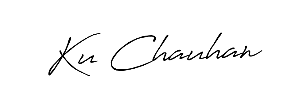 Use a signature maker to create a handwritten signature online. With this signature software, you can design (Antro_Vectra_Bolder) your own signature for name Ku Chauhan. Ku Chauhan signature style 7 images and pictures png