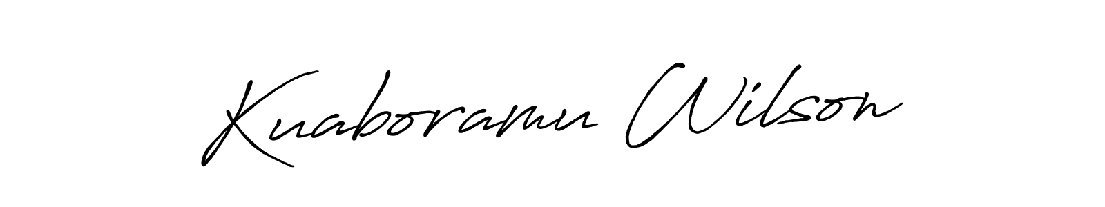 How to Draw Kuaboramu Wilson signature style? Antro_Vectra_Bolder is a latest design signature styles for name Kuaboramu Wilson. Kuaboramu Wilson signature style 7 images and pictures png