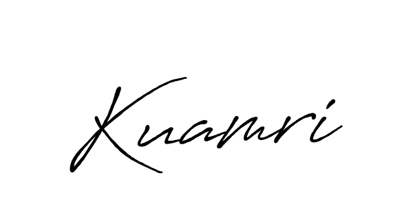 Design your own signature with our free online signature maker. With this signature software, you can create a handwritten (Antro_Vectra_Bolder) signature for name Kuamri. Kuamri signature style 7 images and pictures png