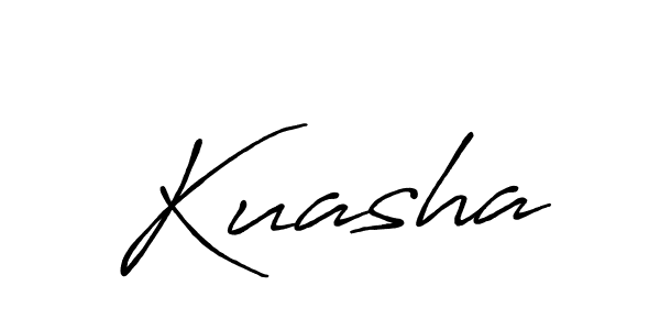 Design your own signature with our free online signature maker. With this signature software, you can create a handwritten (Antro_Vectra_Bolder) signature for name Kuasha. Kuasha signature style 7 images and pictures png