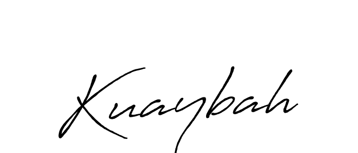 How to make Kuaybah name signature. Use Antro_Vectra_Bolder style for creating short signs online. This is the latest handwritten sign. Kuaybah signature style 7 images and pictures png