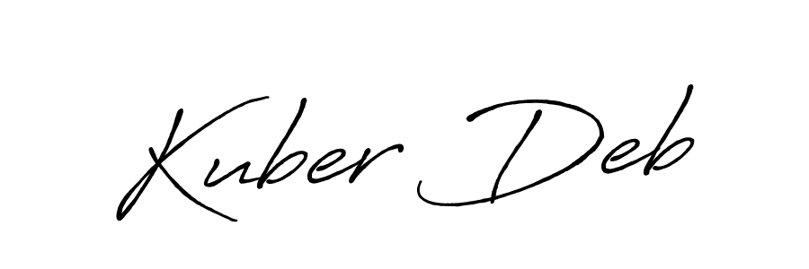if you are searching for the best signature style for your name Kuber Deb. so please give up your signature search. here we have designed multiple signature styles  using Antro_Vectra_Bolder. Kuber Deb signature style 7 images and pictures png
