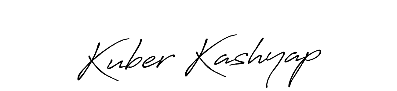 Similarly Antro_Vectra_Bolder is the best handwritten signature design. Signature creator online .You can use it as an online autograph creator for name Kuber Kashyap. Kuber Kashyap signature style 7 images and pictures png