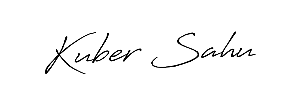 You should practise on your own different ways (Antro_Vectra_Bolder) to write your name (Kuber Sahu) in signature. don't let someone else do it for you. Kuber Sahu signature style 7 images and pictures png