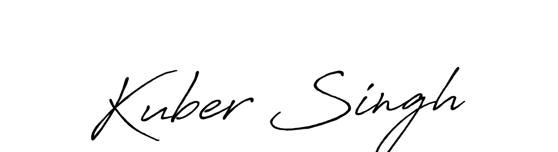 Similarly Antro_Vectra_Bolder is the best handwritten signature design. Signature creator online .You can use it as an online autograph creator for name Kuber Singh. Kuber Singh signature style 7 images and pictures png