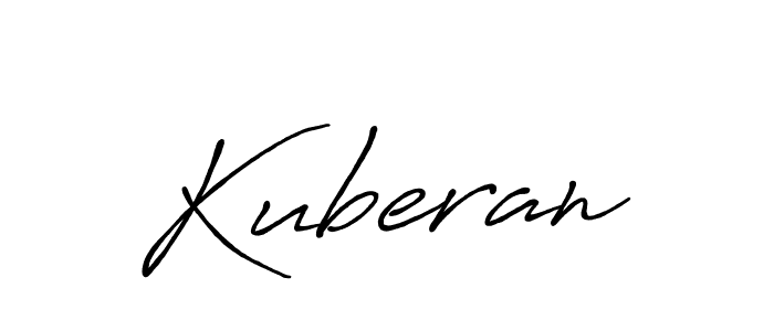 Make a beautiful signature design for name Kuberan. With this signature (Antro_Vectra_Bolder) style, you can create a handwritten signature for free. Kuberan signature style 7 images and pictures png