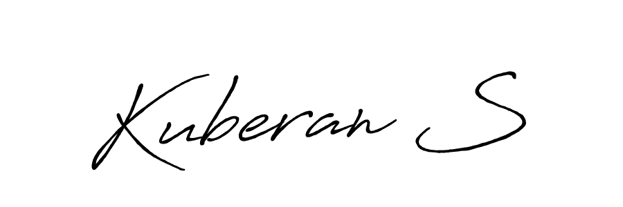 if you are searching for the best signature style for your name Kuberan S. so please give up your signature search. here we have designed multiple signature styles  using Antro_Vectra_Bolder. Kuberan S signature style 7 images and pictures png