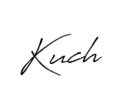 How to make Kuch name signature. Use Antro_Vectra_Bolder style for creating short signs online. This is the latest handwritten sign. Kuch signature style 7 images and pictures png