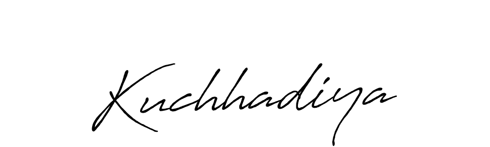 Antro_Vectra_Bolder is a professional signature style that is perfect for those who want to add a touch of class to their signature. It is also a great choice for those who want to make their signature more unique. Get Kuchhadiya name to fancy signature for free. Kuchhadiya signature style 7 images and pictures png