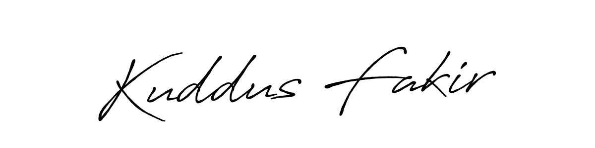 Kuddus Fakir stylish signature style. Best Handwritten Sign (Antro_Vectra_Bolder) for my name. Handwritten Signature Collection Ideas for my name Kuddus Fakir. Kuddus Fakir signature style 7 images and pictures png