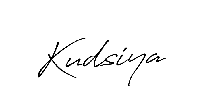 Create a beautiful signature design for name Kudsiya. With this signature (Antro_Vectra_Bolder) fonts, you can make a handwritten signature for free. Kudsiya signature style 7 images and pictures png