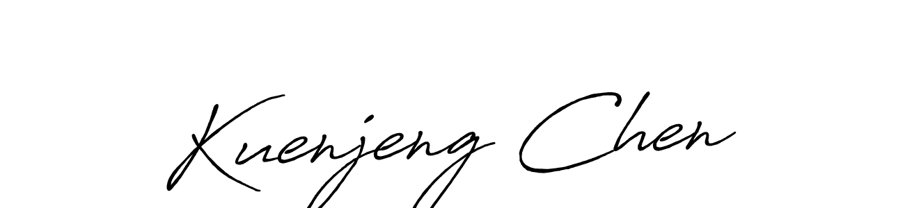 You should practise on your own different ways (Antro_Vectra_Bolder) to write your name (Kuenjeng Chen) in signature. don't let someone else do it for you. Kuenjeng Chen signature style 7 images and pictures png