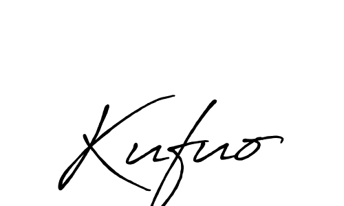 Use a signature maker to create a handwritten signature online. With this signature software, you can design (Antro_Vectra_Bolder) your own signature for name Kufuo. Kufuo signature style 7 images and pictures png