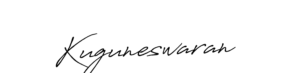 The best way (Antro_Vectra_Bolder) to make a short signature is to pick only two or three words in your name. The name Kuguneswaran include a total of six letters. For converting this name. Kuguneswaran signature style 7 images and pictures png