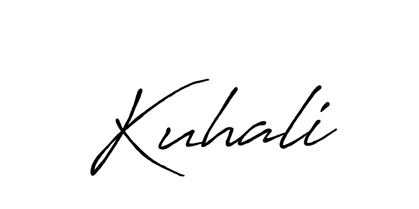 Kuhali stylish signature style. Best Handwritten Sign (Antro_Vectra_Bolder) for my name. Handwritten Signature Collection Ideas for my name Kuhali. Kuhali signature style 7 images and pictures png