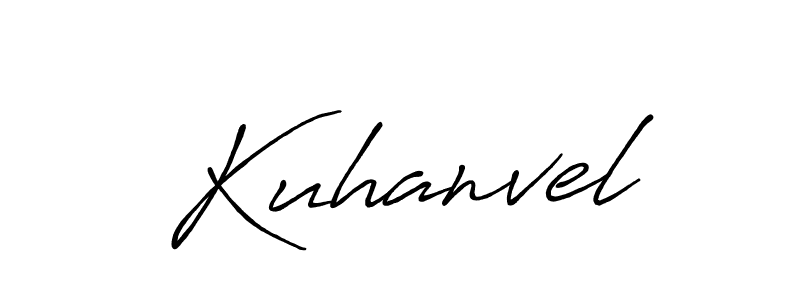 How to make Kuhanvel name signature. Use Antro_Vectra_Bolder style for creating short signs online. This is the latest handwritten sign. Kuhanvel signature style 7 images and pictures png