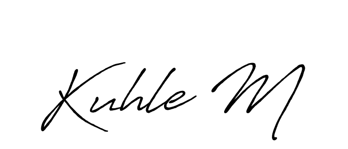 It looks lik you need a new signature style for name Kuhle M. Design unique handwritten (Antro_Vectra_Bolder) signature with our free signature maker in just a few clicks. Kuhle M signature style 7 images and pictures png