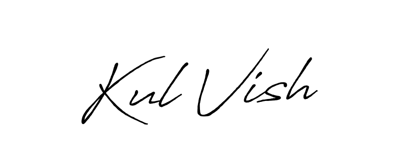 Here are the top 10 professional signature styles for the name Kul Vish. These are the best autograph styles you can use for your name. Kul Vish signature style 7 images and pictures png