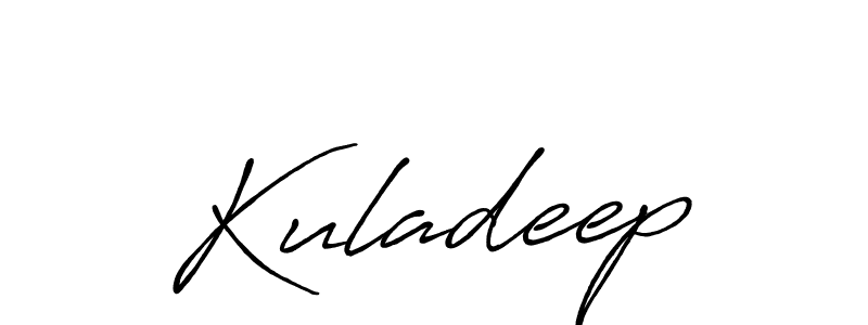 Create a beautiful signature design for name Kuladeep. With this signature (Antro_Vectra_Bolder) fonts, you can make a handwritten signature for free. Kuladeep signature style 7 images and pictures png