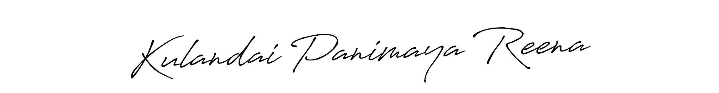 Also You can easily find your signature by using the search form. We will create Kulandai Panimaya Reena name handwritten signature images for you free of cost using Antro_Vectra_Bolder sign style. Kulandai Panimaya Reena signature style 7 images and pictures png