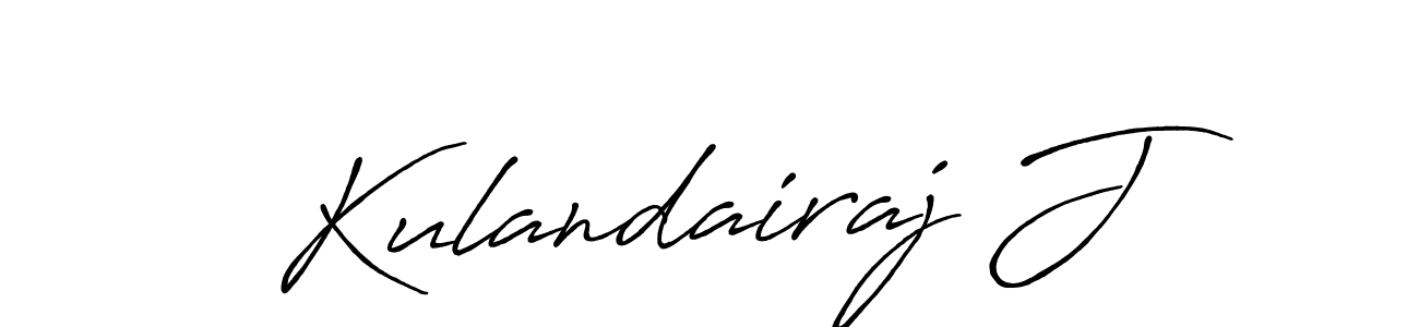 Design your own signature with our free online signature maker. With this signature software, you can create a handwritten (Antro_Vectra_Bolder) signature for name Kulandairaj J. Kulandairaj J signature style 7 images and pictures png