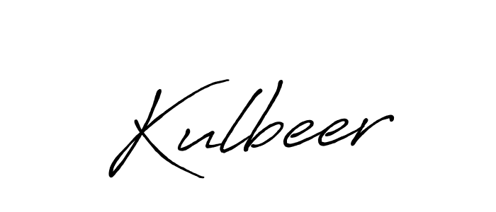 How to make Kulbeer name signature. Use Antro_Vectra_Bolder style for creating short signs online. This is the latest handwritten sign. Kulbeer signature style 7 images and pictures png